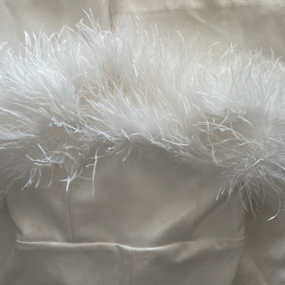 NEW Nadine Merabi COLETTE WHITE JUMPSUIT Elegant White Strapless Jumpsuit - Picture 6 of 12